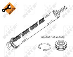 USCATOR AER CONDITIONAT NRF 33349 - Compatibil cu ALFA ROMEO, CITROEN, FIAT, OPEL, PEUGEOT, RENAULT, VAUXHALL