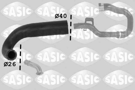 FURTUN INTERCOOLER/TURBO SASIC 3336124 - Compatibil cu OPEL