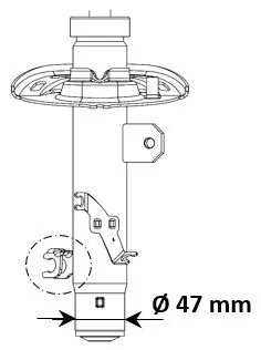 AMORTIZOR KYB 3338012 - Compatibil cu PEUGEOT