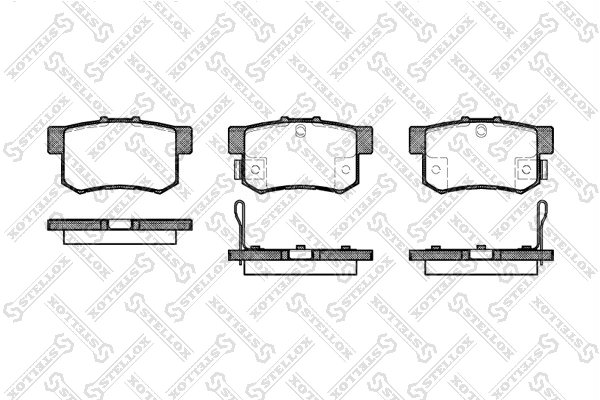 Set placute frana Stellox 336 052-SX