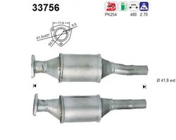 CATALIZATOR AS 33756 - Compatibil cu SEAT, VW