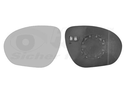 Sticla oglinda, oglinda retrovizoare exterioara Van Wezel 33
