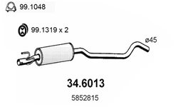 Toba esapament intermediara ASSO 34.6013