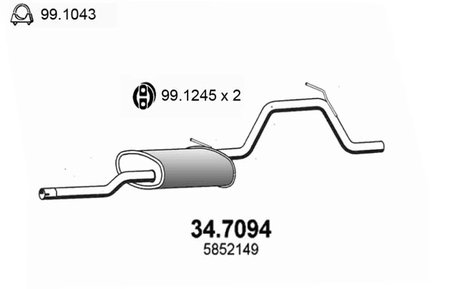 Toba esapament finala ASSO 34.7094