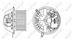 VENTILATOR HABITACLU NRF 34169 - Compatibil cu BMW