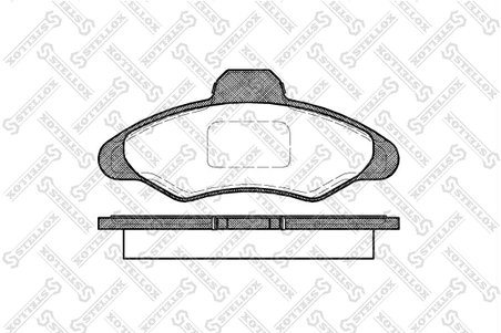 SET PLACUTE FRANA STELLOX 342 000-SX - Compatibil cu FORD