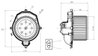VENTILATOR HABITACLU NRF 34269 - Compatibil cu CITROEN, PEUGEOT