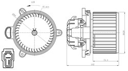 Ventilator habitaclu NRF 34279