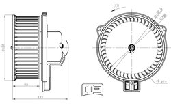 Ventilator habitaclu NRF 34291