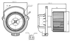 Ventilator habitaclu NRF 34297