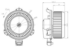 Ventilator habitaclu NRF 34298