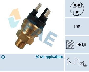 SENZOR TEMPERATURA LICHID RACIRE FAE 34310 - Compatibil cu MERCEDES-BENZ