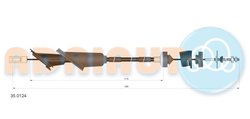 CABLU AMBREIAJ ADRIAUTO 35.0124 - Compatibil cu PEUGEOT
