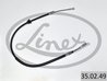CABLU FRANA DE MANA LINEX 35.02.49 - Compatibil cu OPEL, RENAULT