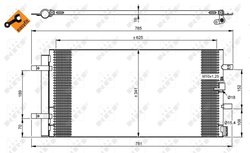 RADIATOR CLIMATIZARE NRF 350046 - Compatibil cu AUDI, PORSCHE