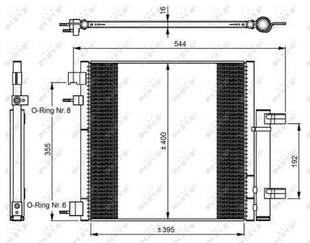 Radiator climatizare NRF 350048