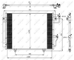 Radiator climatizare NRF 350049