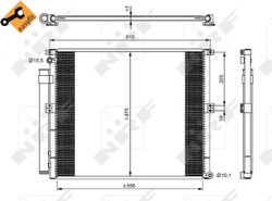 Radiator climatizare NRF 350050