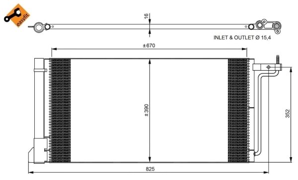 Radiator climatizare NRF 350051