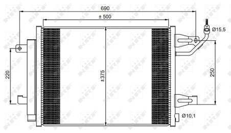 Radiator climatizare NRF 350073