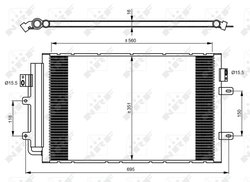 Radiator climatizare NRF 350083