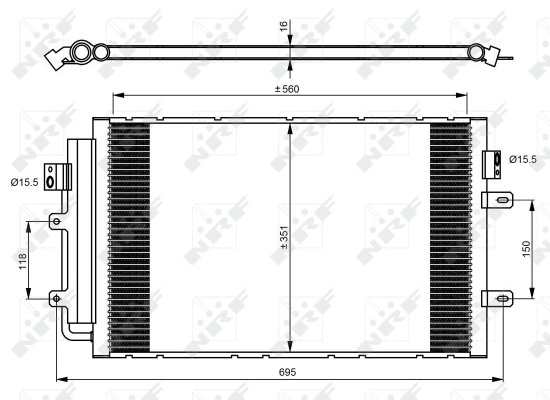 Radiator climatizare NRF 350083