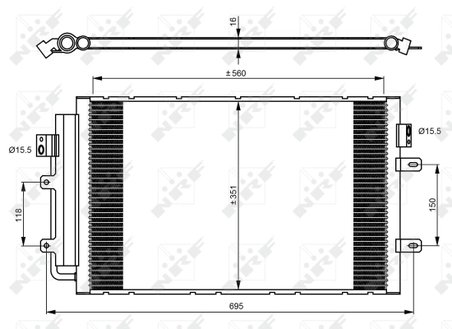 Radiator climatizare NRF 350083