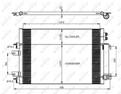 RADIATOR CLIMATIZARE NRF 350086 - Compatibil cu JEEP