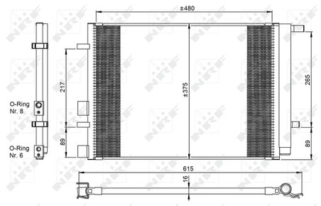 Radiator climatizare NRF 350095