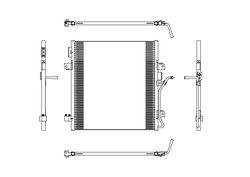 RADIATOR CLIMATIZARE NRF 350188 - Compatibil cu DODGE, JEEP
