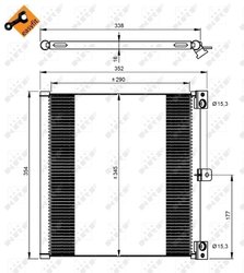 Radiator climatizare NRF 350203