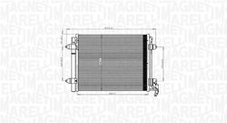 RADIATOR CLIMATIZARE MAGNETI MARELLI 350203833000 - Compatibil cu VW
