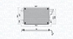 Radiator climatizare Magneti Marelli 350203951000