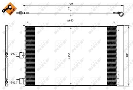 Radiator climatizare NRF 350206