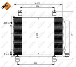 Radiator climatizare NRF 350208