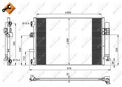 Radiator climatizare NRF 350210