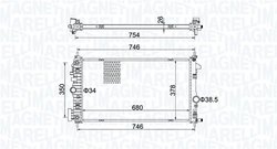 Radiator racire motor Magneti Marelli 350213152300