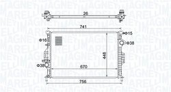 Radiator racire motor Magneti Marelli 350213157700