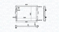 RADIATOR RACIRE MOTOR MAGNETI MARELLI 350213160600 - Compatibil cu RENAULT