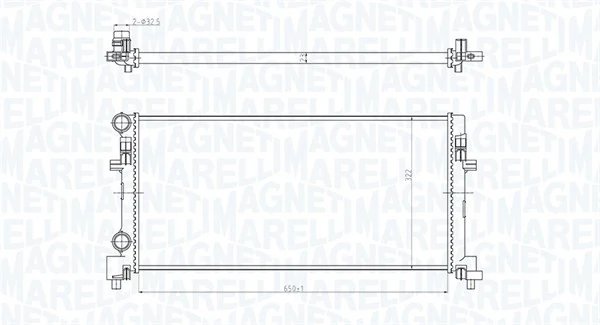 Radiator racire motor Magneti Marelli 350213166200