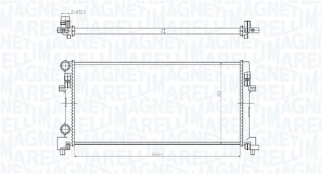 Radiator racire motor Magneti Marelli 350213166200