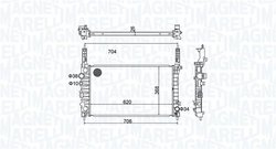 Radiator racire motor Magneti Marelli 350213162900