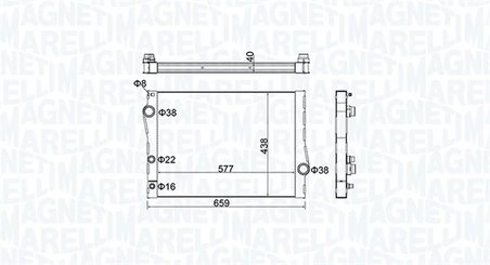 Radiator racire motor Magneti Marelli 350213163500