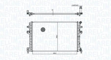 Radiator racire motor Magneti Marelli 350213166300