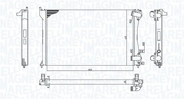 Radiator racire motor Magneti Marelli 350213171300