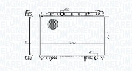 Radiator racire motor Magneti Marelli 350213179200