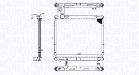 RADIATOR RACIRE MOTOR MAGNETI MARELLI 350213185900 - Compatibil cu SUZUKI