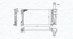 Radiator racire motor Magneti Marelli 350213194200