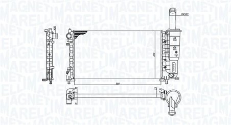 RADIATOR RACIRE MOTOR MAGNETI MARELLI 350213194200 - Compatibil cu FIAT
