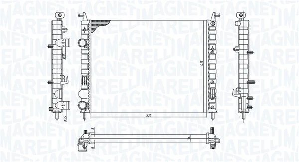 Radiator racire motor Magneti Marelli 350213196400